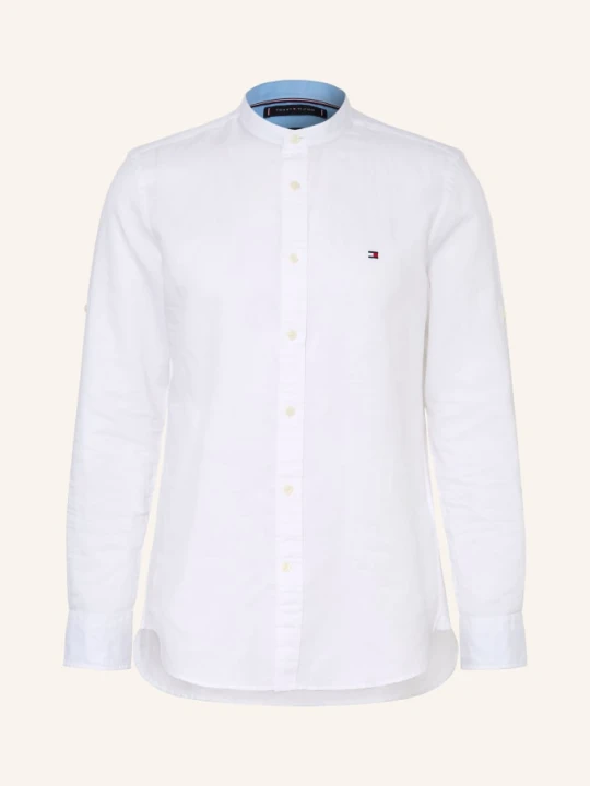 Zdjęcie produktu Tommy Hilfiger Koszula Slim Fit Z Stójką I Sznurkami weiss BIAŁY