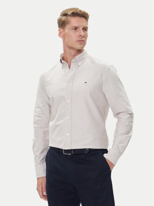 Zdjęcie produktu Tommy Hilfiger Koszula Solid Heritage MW0MW35774 Beżowy Regular Fit