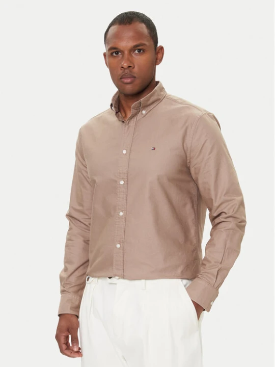 Zdjęcie produktu Tommy Hilfiger Koszula Solid Heritage MW0MW35774 Beżowy Regular Fit