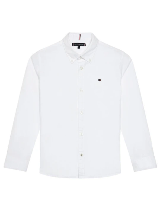 Zdjęcie produktu Tommy Hilfiger Koszula Solid Poplin KB0KB06965 D Biały Slim Fit