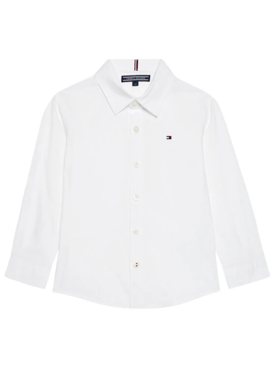 Zdjęcie produktu Tommy Hilfiger Koszula Solid Poplin KB0KB06965 M Biały Slim Fit