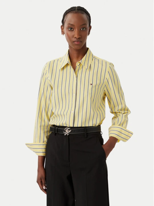 Zdjęcie produktu Tommy Hilfiger Koszula Summer WW0WW51155 Żółty Regular Fit