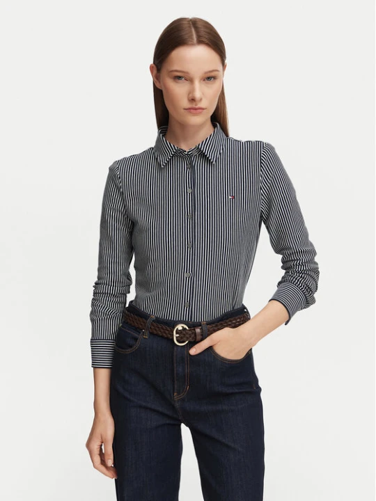 Zdjęcie produktu Tommy Hilfiger Koszula WW0WW43528 Granatowy Slim Fit