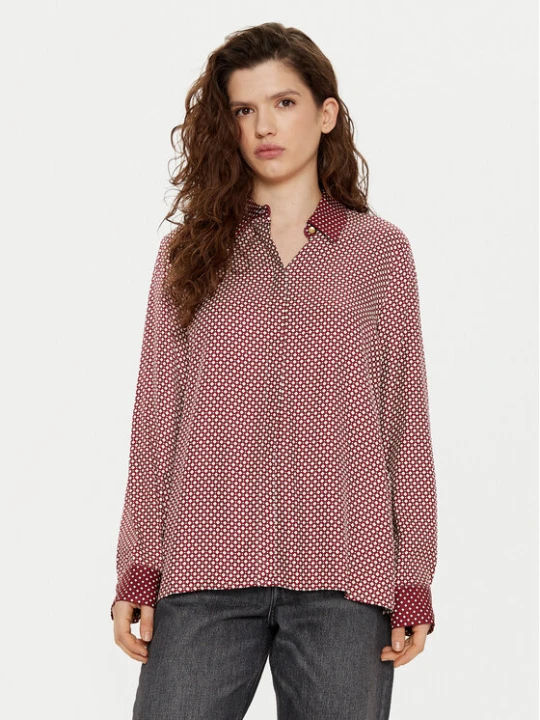Zdjęcie produktu Tommy Hilfiger Koszula WW0WW44036 Bordowy Relaxed Fit