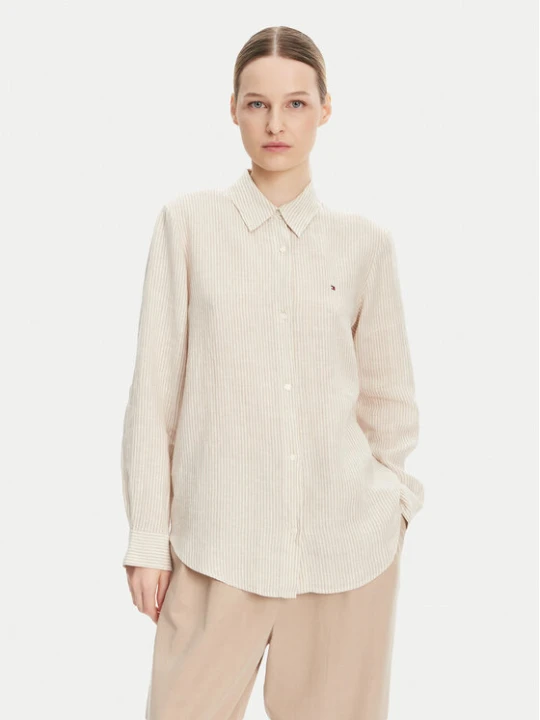 Zdjęcie produktu Tommy Hilfiger Koszula WW0WW44679 Beżowy Relaxed Fit