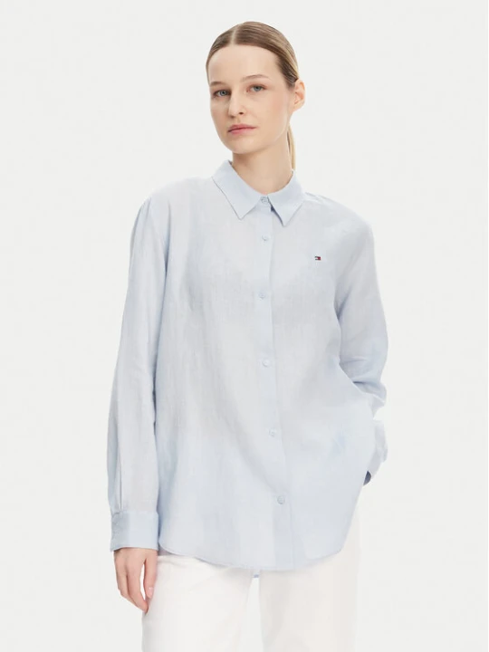 Zdjęcie produktu Tommy Hilfiger Koszula WW0WW44679 Błękitny Regular Fit Niebieski jasny