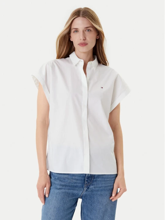 Zdjęcie produktu Tommy Hilfiger Koszula WW0WW45897 Biały Relaxed Fit
