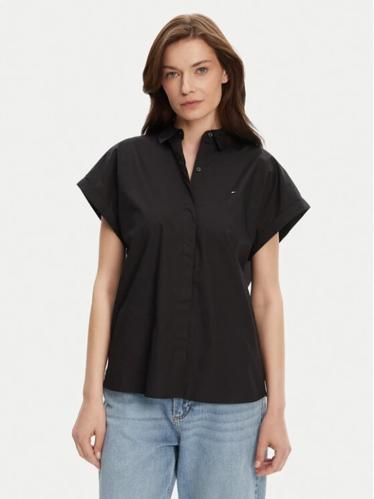 Zdjęcie produktu Tommy Hilfiger Koszula WW0WW45897 Czarny Relaxed Fit