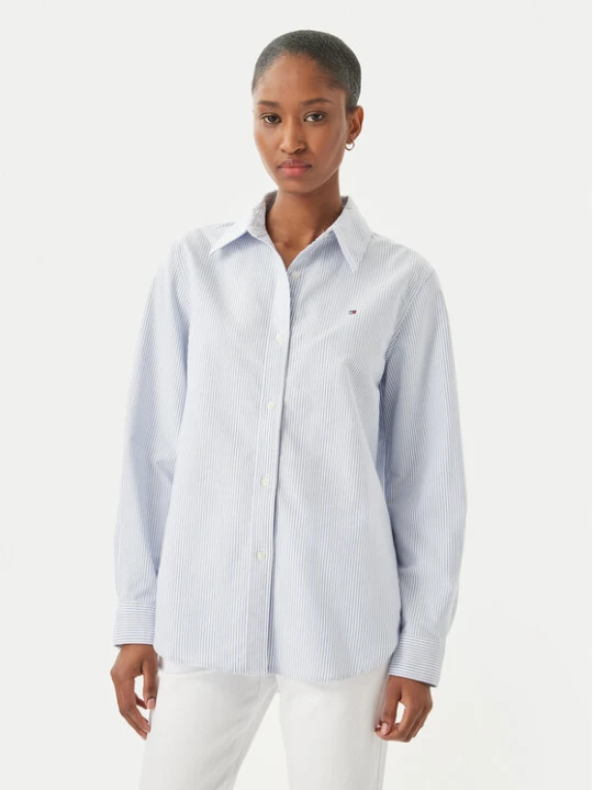 Zdjęcie produktu Tommy Hilfiger Koszula WW0WW46111 Niebieski jasny Regular Fit