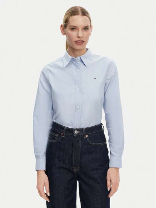Zdjęcie produktu Tommy Hilfiger Koszula WW0WW46111 Niebieski Relaxed Fit