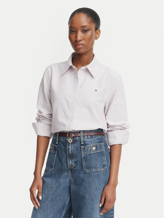 Zdjęcie produktu Tommy Hilfiger Koszula WW0WW46111 Różowy ciemny Relaxed Fit