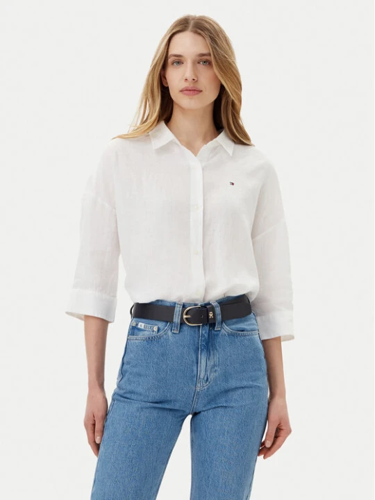Zdjęcie produktu Tommy Hilfiger Koszula WW0WW46169 Biały Loose Fit