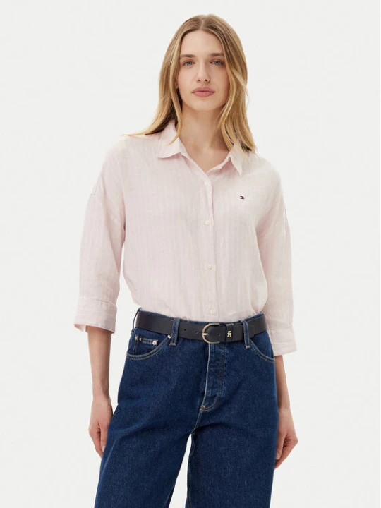 Zdjęcie produktu Tommy Hilfiger Koszula WW0WW46169 Różowy Loose Fit