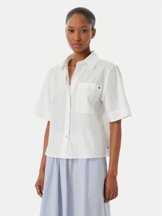 Zdjęcie produktu Tommy Hilfiger Koszula WW0WW48899 Biały Relaxed Fit