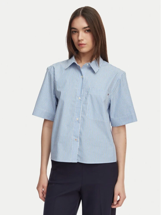 Zdjęcie produktu Tommy Hilfiger Koszula WW0WW48899 Niebieski jasny Relaxed Fit