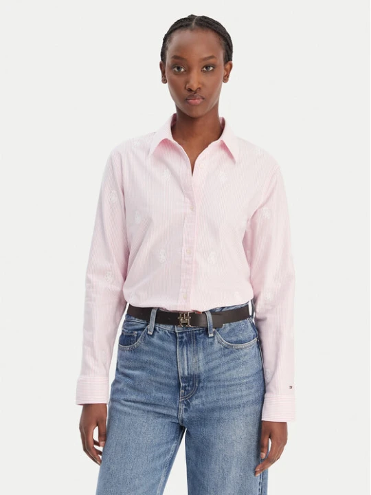 Zdjęcie produktu Tommy Hilfiger Koszula WW0WW49386 Różowy Regular Fit
