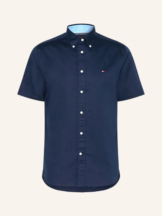 Zdjęcie produktu Tommy Hilfiger Koszula Z Krótkim Rękawem Regular Fit Z Lnem blau GRANATOWY