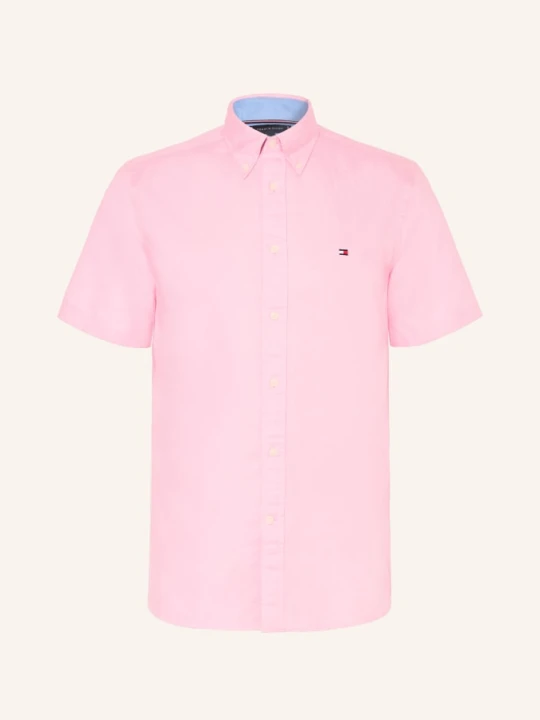 Zdjęcie produktu Tommy Hilfiger Koszula Z Krótkim Rękawem Regular Fit Z Lnem pink