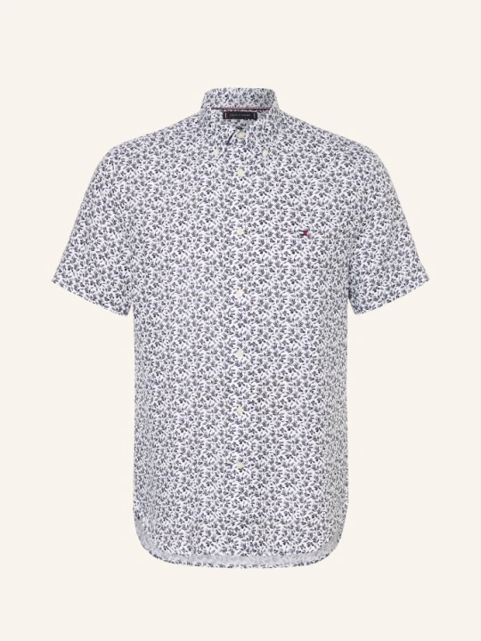 Zdjęcie produktu Tommy Hilfiger Koszula Z Krótkim Rękawem Regular Fit Z Lnu weiss