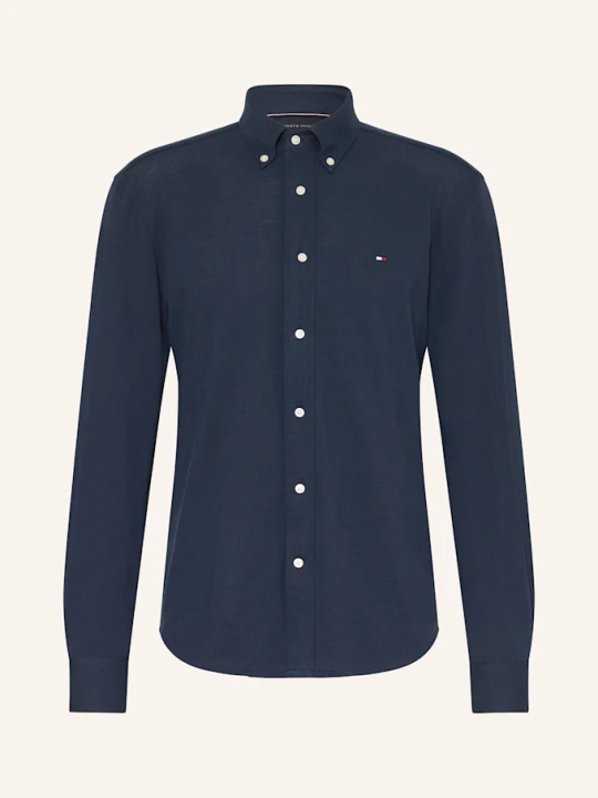 Zdjęcie produktu Tommy Hilfiger Koszula Pikowana Regular Fit blau GRANATOWY