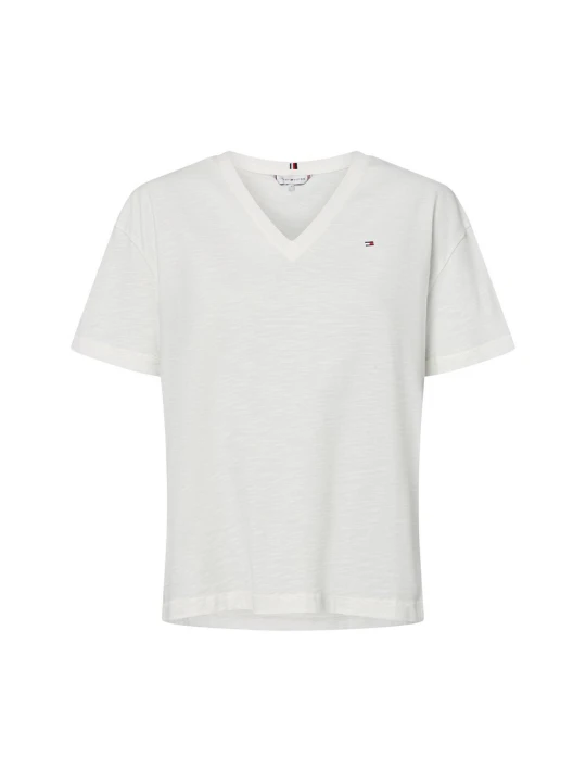Zdjęcie produktu Tommy Hilfiger Koszulka Kobiety Bawełna biały