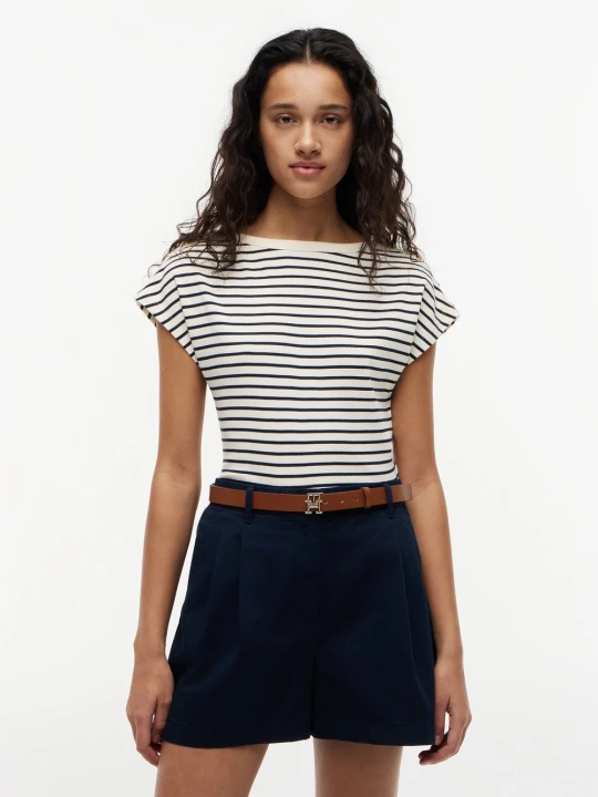 Zdjęcie produktu Tommy Hilfiger Koszulka Kobiety Bawełna biały | wielokolorowy