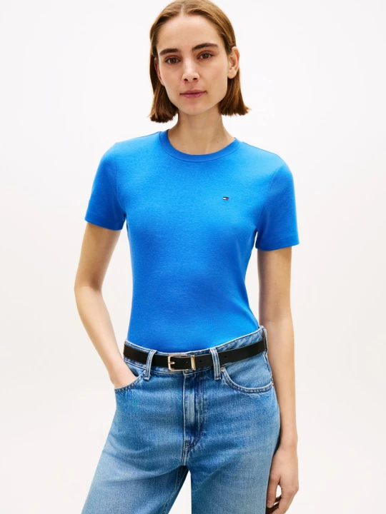 Zdjęcie produktu Tommy Hilfiger Koszulka Kobiety Bawełna niebieski