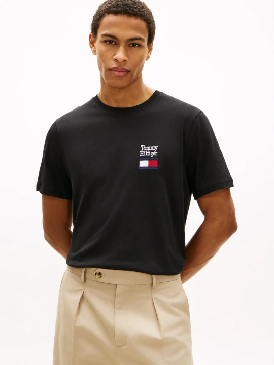 Zdjęcie produktu Tommy Hilfiger Koszulka Mężczyźni Bawełna czarny