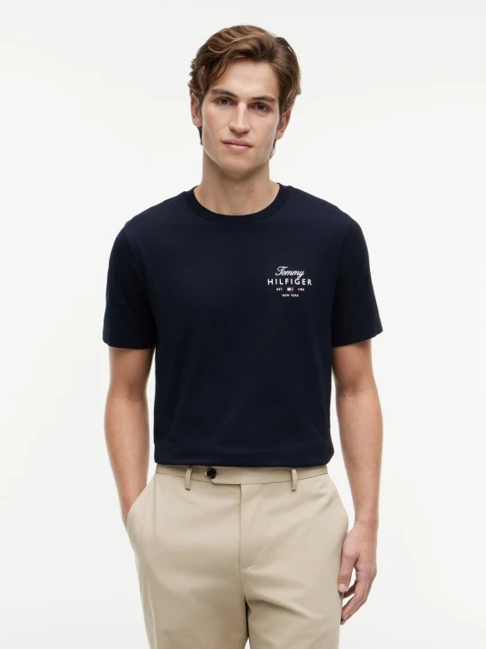 Zdjęcie produktu Tommy Hilfiger Koszulka Mężczyźni Bawełna (100%) niebieski