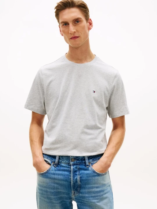 Zdjęcie produktu Tommy Hilfiger Koszulka Mężczyźni Bawełna szary