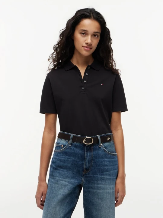 Zdjęcie produktu Tommy Hilfiger koszulka polo Kobiety Bawełna czarny