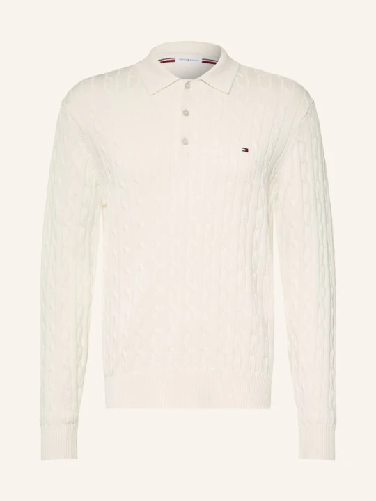 Zdjęcie produktu Tommy Hilfiger Koszulka Polo Z Dzianiny beige ECRU