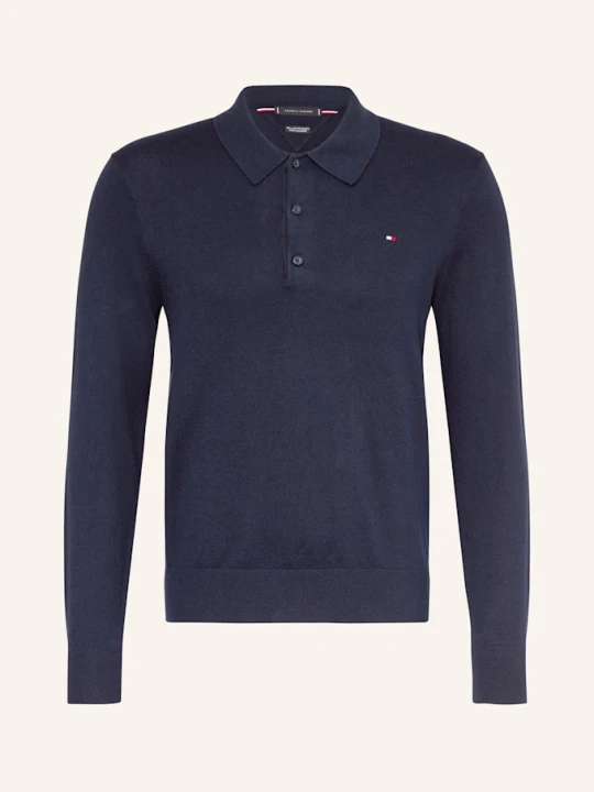 Zdjęcie produktu Tommy Hilfiger Koszulka Polo Z Dzianiny blau GRANATOWY