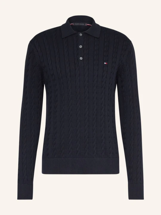 Zdjęcie produktu Tommy Hilfiger Koszulka Polo Z Dzianiny blau GRANATOWY