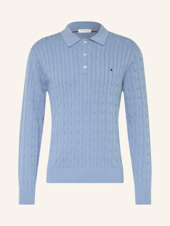 Zdjęcie produktu Tommy Hilfiger Koszulka Polo Z Dzianiny blau JASNONIEBIESKI