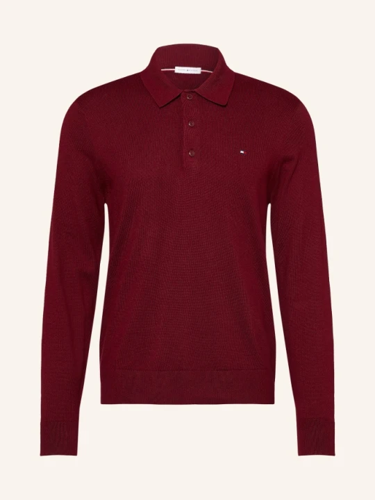 Zdjęcie produktu Tommy Hilfiger Koszulka Polo Z Dzianiny rot CIEMNOCZERWONY