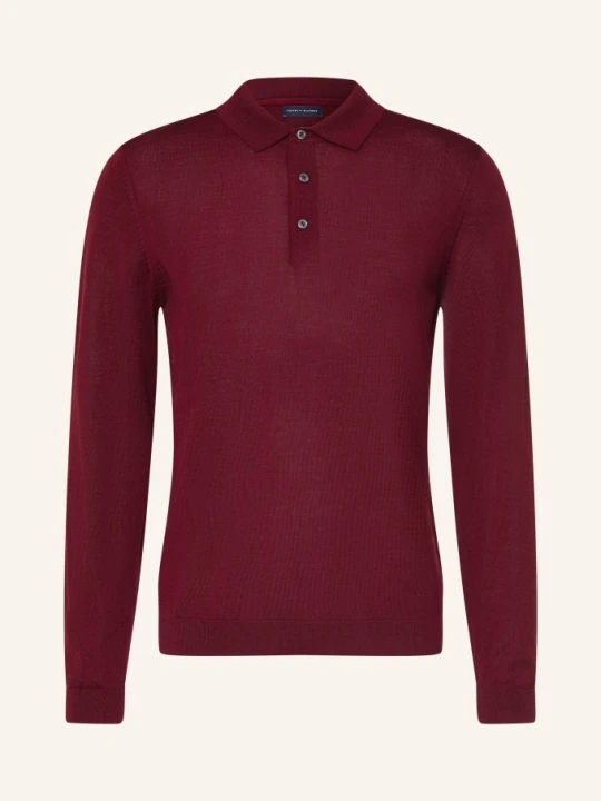 Zdjęcie produktu Tommy Hilfiger Koszulka Polo Z Dzianiny rot CIEMNOCZERWONY