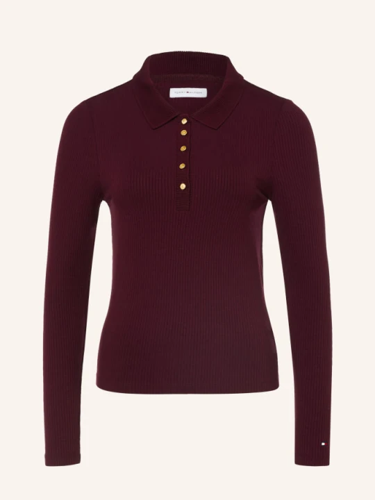 Zdjęcie produktu Tommy Hilfiger Koszulka Polo Z Jerseyu rot CIEMNOCZERWONY