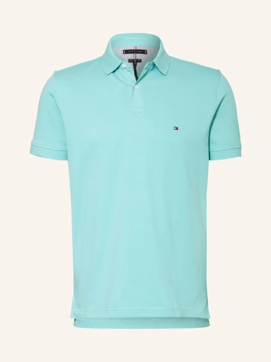 Zdjęcie produktu Tommy Hilfiger Koszulka Polo Z Piki Regular Fit blau TURKUSOWY