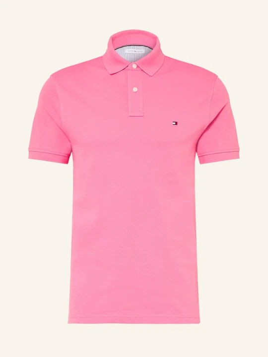 Zdjęcie produktu Tommy Hilfiger Koszulka Polo Z Piki Regular Fit rosa MOCNORÓŻOWY