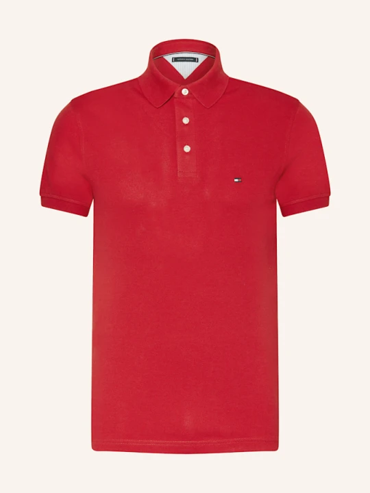 Zdjęcie produktu Tommy Hilfiger Koszulka Polo Z Piki Slim Fit rot CZERWONY