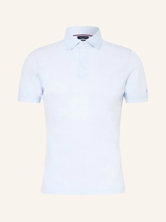 Zdjęcie produktu Tommy Hilfiger Koszulka Polo Z Pikowanym Wzorem blau JASNONIEBIESKI