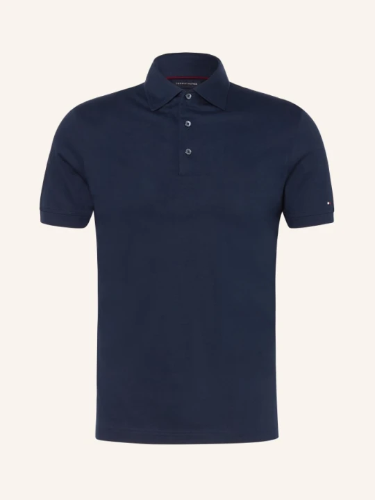 Zdjęcie produktu Tommy Hilfiger Koszulka Polo Z Pikowanym Wzorem blau GRANATOWY