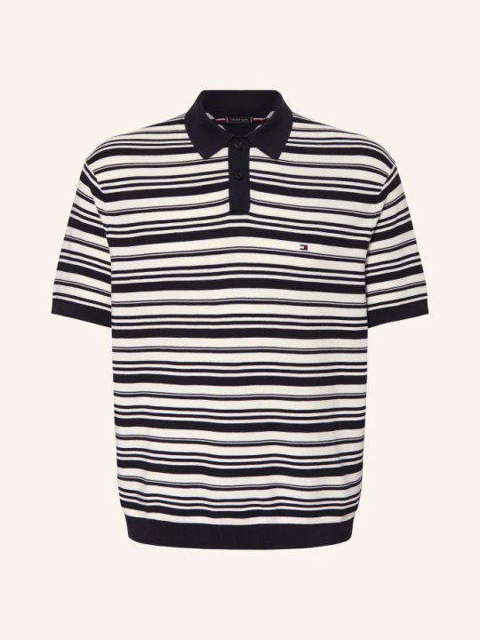 Zdjęcie produktu Tommy Hilfiger Koszulka Polo Z Pikowanym Wzorem blau