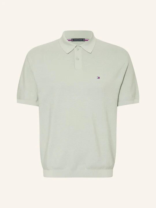 Zdjęcie produktu Tommy Hilfiger Koszulka Polo Z Pikowanym Wzorem gruen JASNOZIELONY