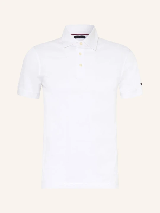 Zdjęcie produktu Tommy Hilfiger Koszulka Polo Z Pikowanym Wzorem weiss BIAŁY