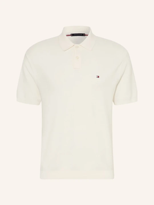 Zdjęcie produktu Tommy Hilfiger Koszulka Polo Z Pikowanym Wzorem weiss KREMOWY