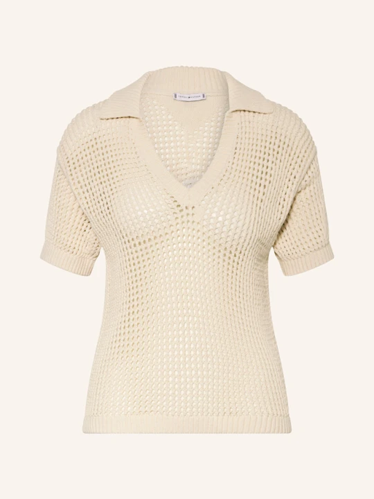 Zdjęcie produktu Tommy Hilfiger Koszulka Szydełkowa beige