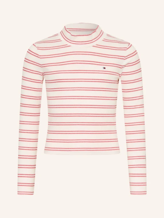 Zdjęcie produktu Tommy Hilfiger Koszulka Z Długim Rękawem Z Brokatową Przędzą weiss biały