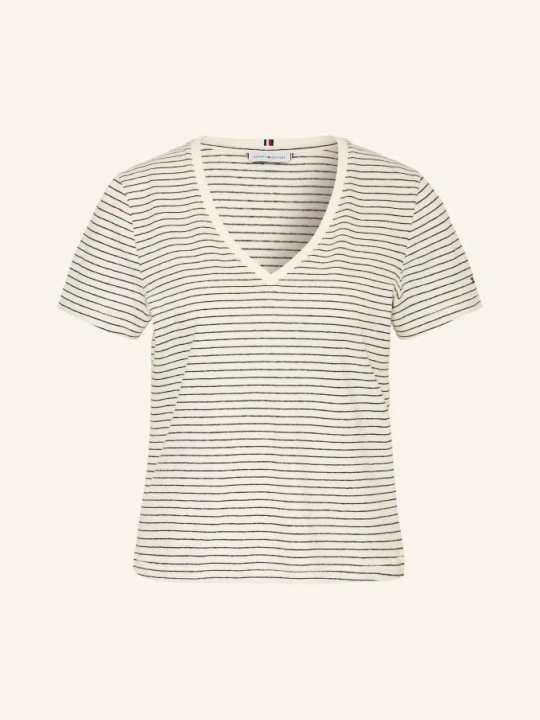Zdjęcie produktu Tommy Hilfiger Koszulka Z Lnem weiss